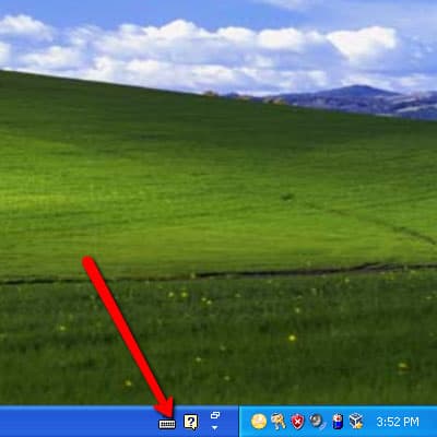 Step 10 of changing the keyboard layout on Windows XP: Open the keyboard settings.